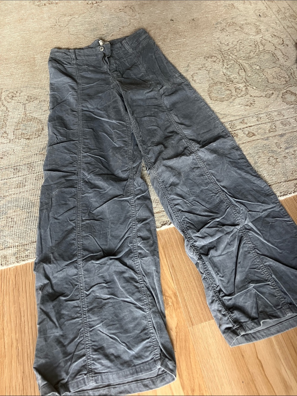 We The Free Women's Corduroy Wide-Leg Pants — Gray